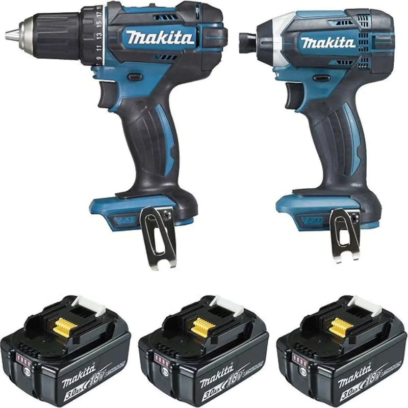 Makita DLX2127J1 Power Pack: Boor- en Slagschroevendraaier + 3 Accu's + Snellader + Koffer