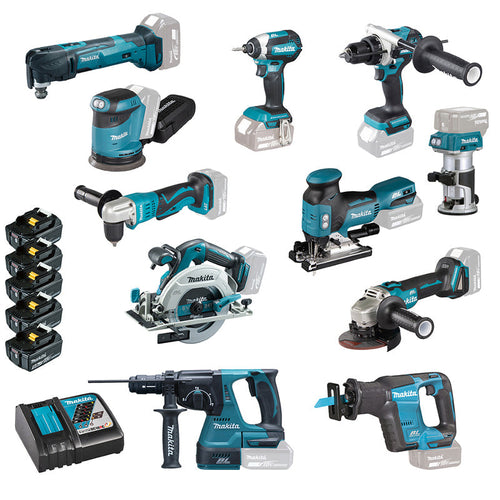 De Ultieme Krachtige 18V MAKITA DLX1122JX1 Gereedschapsset - 11 Stuks!
