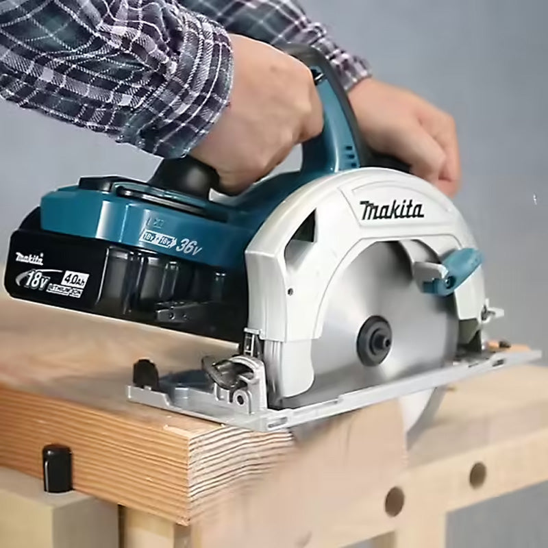 Krachtige Makita DHS710PT4J Cirkelzaag Ø 190 mm - 4x5Ah 36V LXT in Handige Koffer met Dubbele Lader