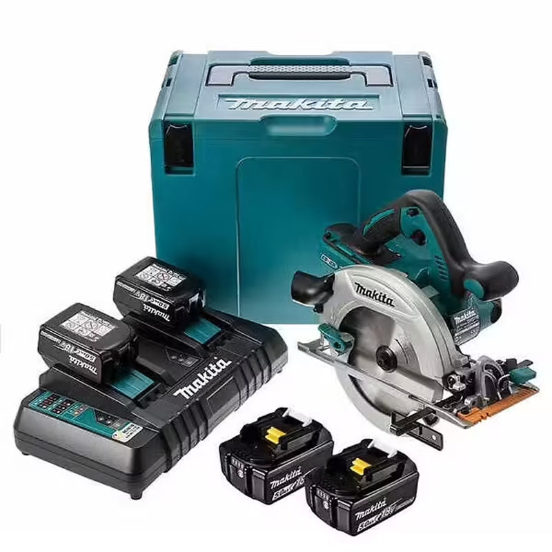Krachtige Makita DHS710PT4J Cirkelzaag Ø 190 mm - 4x5Ah 36V LXT in Handige Koffer met Dubbele Lader