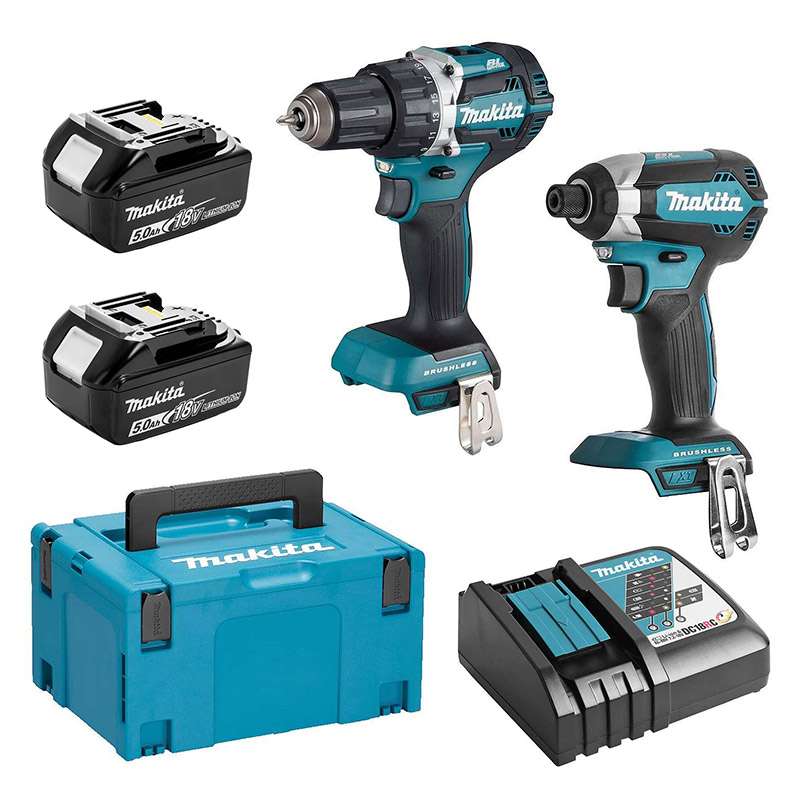 Makita DLX2189T3J Powerpack: DTD153 + DDF484 - 18V Li-Ion (3 x 5,0 Ah)
