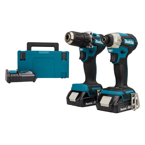 Energieke Duo: Makita DLX2423AJ - 18V Boormachine en Slagschroevendraaier Set